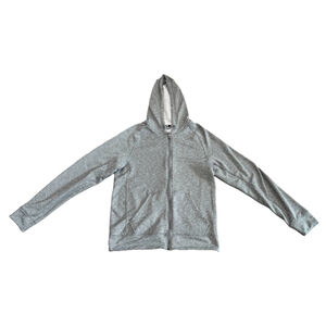 Nike Dri-Fit Gray & White Heathered Zip Up Sweatshirt